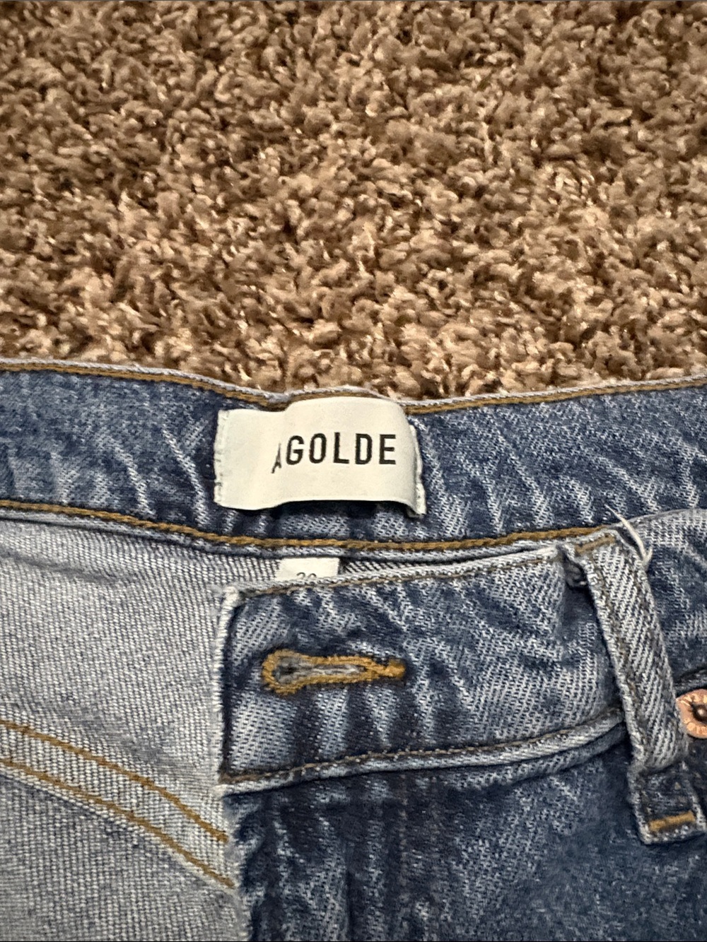 Agolde Women's Light Blue Wide Leg Flare Jeans - Picture 2 of 7